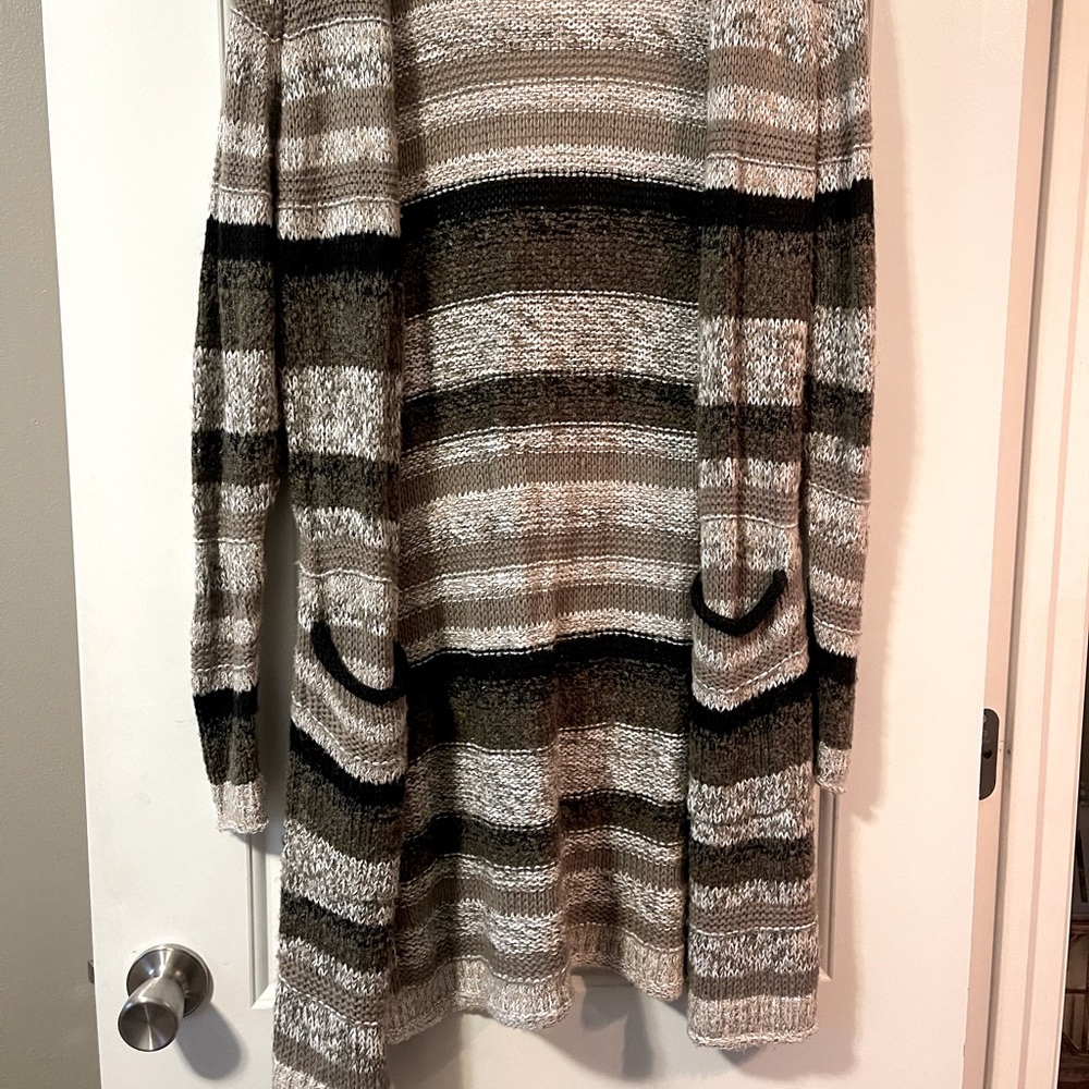 Maurices Striped Duster Cardigan